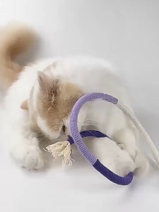 PC-1203 เชือกกัดของเล่นแมว ช่วยทําความสะอาดฟัน ปลอดภัย ราคาถูกพร้อมส่ง🐱🐱