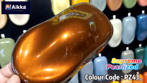 2K Paint AIKKA PZ43 Chestnut Bronze SUPREME PEARLIZED Color Car Motor Paint DIY Aerosol Spray Cat Bancuh Kereta 车漆