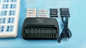 PALO 8Slots 1.2V AA AAA Battery Charger Fast Charge Ni-MH Ni-CD Pemuatan Bateri Suitable For KTV Microphones And Electric Toys