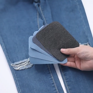 Pinapple แผ่นปะผ้ายีนส์สามารถตัดเป็นรูปทรงสี่เหลี่ยม ทรงกลม และสามารถตัดโดยใช้แถบกาวด้านหลังและไม่ต้องเย็บ