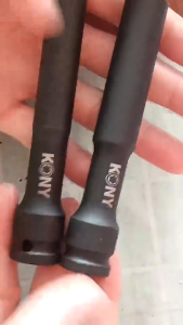 ราคาถูก KONY ลูกบล็อกดำยาวพิเศษ 130mm. 4หุน หกเหลี่ยมเบอร์ 8-21mm. (แยกขายเป็นเบอร์ )