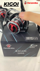 Reel Pancing Metal Aluminium CNC One Way 15 Kg Drag Power 12+1 BB 1000 2000 3000 Fukushima Kigoi