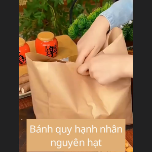 Bánh Quy Hạnh Nhân Nguyên Hạt Thơm Ngon Đầy Đủ Dinh Dưỡng Giòn Tan Trong Miệng