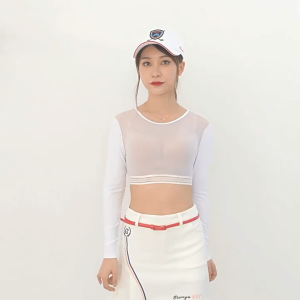 Women Golf UPF50+ Cooling Shawl Summer Sun Protection Arm Sleeves Ladies Long-Sleeved Ice Silk Shirt Vests Arm Sleeve Cycling Arm