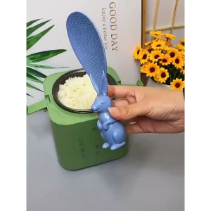 Muỗng múc cơm chống dính đáy hình thỏ rỗng dễ thương cho gia đình
