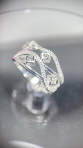 Gr Jewel แหวนเงิน925 ฝังcz Grr033