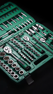 Set Koper Kombinasi Kunci Socket 172 Pcs 1/4 Inch 3/8 Inch 1/2 Inch Kunci Shock Wrench - G-10213