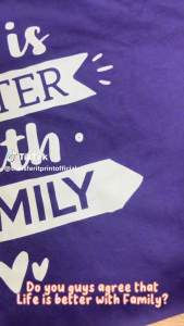 Customize Reunion Family Shirt SOLD per PIECE" Life is better with Family Statement Matching Design