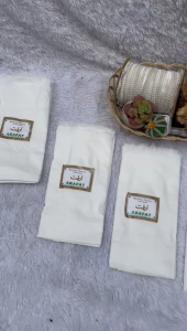 Sorban arafat putih / sorban arafat putih polos/sorban hadiah haji umroh tahlilan dan acara seni