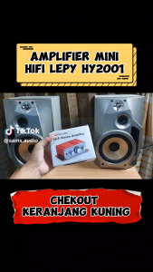 TaffSTUDIO LEPY HiFi Stereo Amplifier Speaker Audio 2 Channel 20W - HY-2001 / Amplifier Ampli Mobil Super bass 12v Bluetooth / Amplifier Karaoke Mini Full Bass Subwoofer