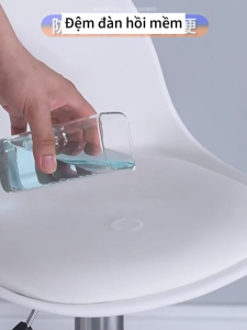 Ghế bar nâng hạ ghế xoay đơn giản hiện đại ghế bành sảnh trước ghế tròn chân cao Eames