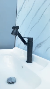 Vòi lavabo nóng lạnh thiết kế xoay 360 độ-vòi nước lavabo cao cấp sang trọng thích hợp với bồn rửa mặt/rửa bát