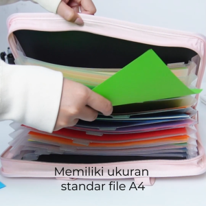 Deli File Folder Document Bag Tas Dokumen File A4 13 Sekat 72561