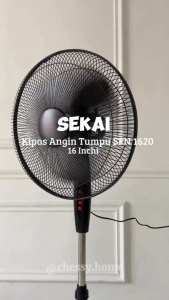 SEKAI Kipas Angin Berdiri 16 Inch SFN 1620 16\\\" | Stand Fan Tumpu Standing 40cm Dinamo Tembaga