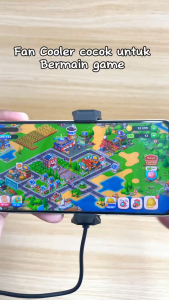 **Peningkatan Baru** NETPAC Fan Cooler X18N Funcooler Magnetic LED Display Pendingin HP Radiator Cooling Fan Gaming RGB