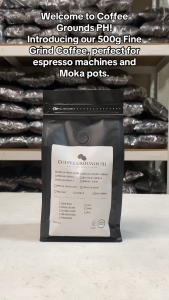 Coffee Grounds PH - Espresso Blend 500g | Fine Grind Coffee x Dark Roast | Organic Coffee in Resealable Pouch