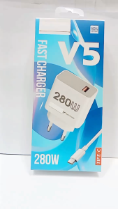 Charger Cepat VVO V5 280W & Support Fast Charging