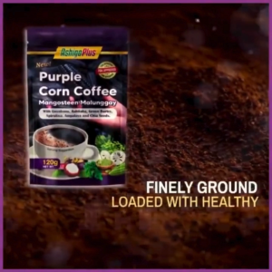Ashigoplus Purpple Corn Coffee l Controls Diabetes l Prevents UTI l Antioxidant Pure Organic l 1Pack l 2Packs l 6Sachets