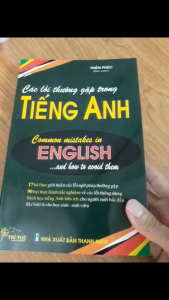 Sách - Các lỗi thường gặp trong tiếng Anh