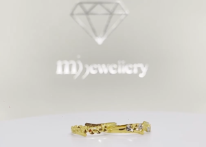 MJ Jewellery 375/9K Gold Minimalist Ring C51