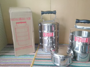 Rantang Stainless Steel 14cm X 4 / 16cm X 4 Dai-ichi / Ligaraya Industri / Stainless Steel