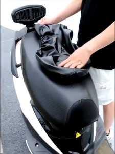AOZI Waterproof Motorcycle Seat Cover Carbon Premium Anti-Slip Leather Cushion Suitable 1000 Model Breathable Motorcycle Motorbike Seat Mesh Heat-Resistant