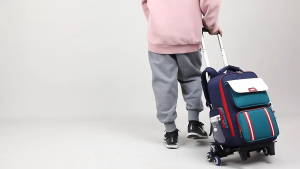 Trolley School Bag Girl Boy Primary School Bag Trolley 2 or 6 Wheels Waterproof  Backpack Wheeled Light Weight Detachable Roller Large Present Gift