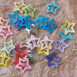 🔥IVY Cute Candy Color Y2k Star Hair Clip Sweet Metal Mini BB Bangs Clip Dopamine Barrette Hair Pins