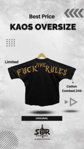 SMR APPAREL - Kaos Oversize Fuxx The Rules Cotton Combed 24s Pria & Wanita