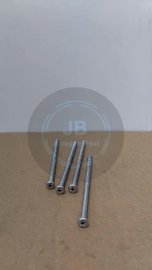 10 BUAH BAUT JP M5X100 PANJANG 10CM 10 CM OBENG PLUS M5 X 100 BAUD 8 5X100 5 X 100 MM 100MM PAN HEAD PUTIH GALVANIZ GALVANIS GALPANIS PITCH DRAT 0.8