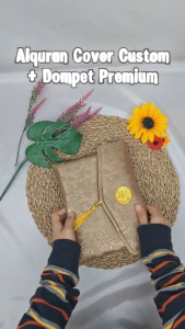 Alquran Custom Cover Plus Cover Dompet Quran Custom ukuran Sedang A5