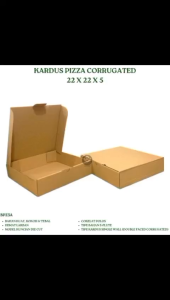 Kardus Pizza 22X22X5 Corrugated Die Cut (Isi 1 Pcs--BPZ3A)