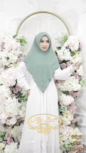 BISA COD Hijab Bergo Instan Kepala Pet Antem Kode PUJI Bahan Kringkel Premium By Ory AjeZas Collect