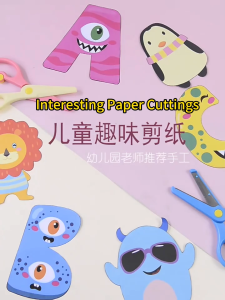 DIY Paper Cutting Activity/100Pcs/Set Scissor Skill Toddler/Fine Motor Skill Toddler Kids Children