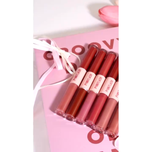 Pinkflash Duo Lip Gloss - Double Sense 2 in 1 Dual Ended - Lipstick Ombrelips Matte - Virgo Shoop