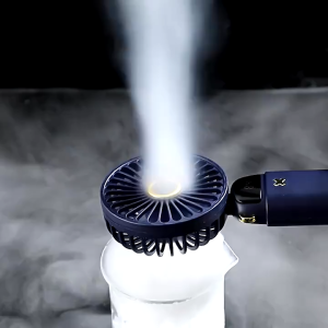 Malaysia Spot 15000mah Mini Fan Mini Neck Fan Portable Fan Usb Rechargeable Mist Fan 5 Speed Handheld Fan With Led Display Neck Fan 迷你小风扇