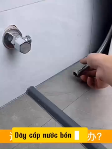 Chuẩn SUS 304 ống nối dây cấp nước máy giặt bồn cầu 1 đầu ren trong 1 đầu ren ngoài