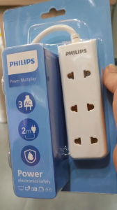 Ổ cắm điện Philips Power Multiplier CHP1130WB ( dây dài 2m 3 ổ cắm 2 chân)