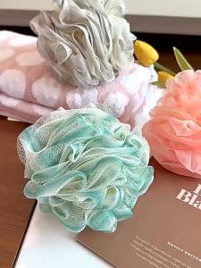 Shower Puff Spons Mandi Bathroom Bahan Halus Premium