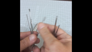 Pembersih Telinga Korek Kuping Set 6 Biji Plus TABUNG StainLess