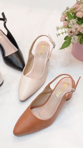 รองเท้าสวย พร้อมส่งวันนี้ รองเท้า CY6001 Gooddy รองเท้าส้นสูง 2 นิ้ว รองเท้าหัวแหลม รองเท้าสายรัดหลัง รองเท้ารัดส้น ฝีมือ คนไทย