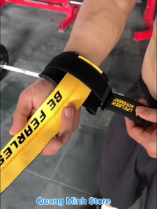 [BLF]Dây kéo lưng lifting straps quấn cổ tay tập nâng tạ đẩy tạ tập gym nam nữ be fearless