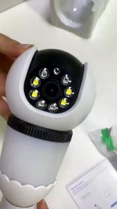 กล้องวงจรปิด V380 Pro กล้องวงจรปิดหลอดไฟ 8MP Wireless PTZ Eye Protection Light Bulb 1080P WiFi Night Vision เสียงสองทาง IP security Camera For House พร้อมโหมดกลางคืน กลางแจ้ง กันน้ำ กล้องวงจร 360°PTZ Control CCTV Camera with Alarm