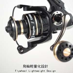 Bingolife Gulungan Pancing Logam Ratio 5.2:1 Fishing Reel 1000 2000 3000 4000 5000 6000 7000 Reel Pancing Spinning Hitam