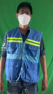 Áo Gile Kỹ Sư 3 Dây Kéo Nhiều Màu Sắc Có Size Lớn Bảo Hộ Lao Động An Toàn Viền Dạ Quang - Hình Thật Có Sẵn