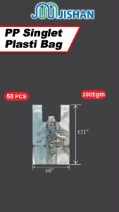 [200/400g] CHEAPEST! PP Clear Singlet Bag/T-Shirt Transparent Plastic/Takeaway Milktea/Plastik Beg Jernih Lutsinar 透明塑料袋