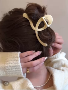 Phụ kiện kẹp tóc xinh Doudou Kẹp càng cua Cặp tóc nữ tone nâu tây phong cách Hàn Quốc ZJ087