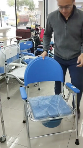 Heavy Duty Aluminium Alloy Foldable Commode Chair | Shower Seat | Foldable Toilet Chair 坐便凳 坐便椅 Big Size Comfortable