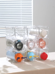 ที่วางแก้ว ขวดน้ำ กล่องพลาสติกจัดเก็บแก้ว ขวดน้ำ วางซ้อนได้ มี ให้เลือก 3 ขนาด