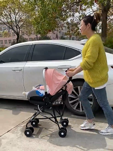 Beige คาร์ซีท คาร์ซีทเด็ก สำหรับทารก 0-18 เดือน คาร์ซีทกระเช้าแรกเกิด คาร์ซีทพกพา คาร์ซีทแรกเกิด